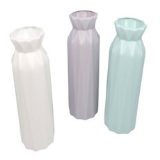 채움샵 플라스틱 화병 긴플라스틱꽃병, 민트, 그레이,민트,화이트