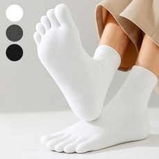 필수플러스 남성 발가락양말 중목 통풍 5켤레