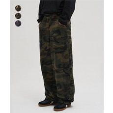 제로 사이드 라인 절개 카모 스웨트 팬츠 294261