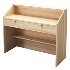 인포데스크 안내 데스크 카운터 계산대 상담 테이블 리셉션 소형 카페 미용실 매장 옷가게, 오크 100cm