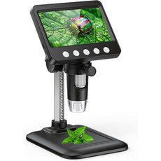 43 디지털 현미경 8개의 조절 가능한 LED 충전 조명이 있는 SKYEAR 코인 000배 확대 WindowsMacOS용 USB 컬렉션 용품블랙, Black