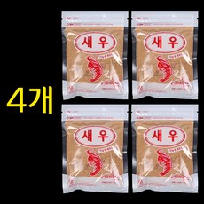 [낚시야놀자] 일성 새우가루 (배합용) 집어제 유인제 떡밥 낚시 떡밥/집어제, 100g, 4개