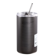 304不鏽鋼咖啡杯，簡約時尚設計，安全耐用，易於清洗，耐高溫，輕巧便攜，辦公室居家皆宜, 600ML-深灰, 1個