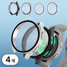 갤럭시 워치4 강화유리 풀커버 케이스 4개 세트 보호 필름 커버, R99393I(40mm