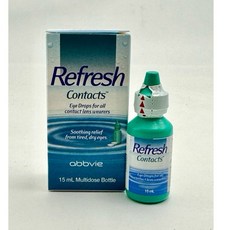 Refresh Contacts 隱形眼鏡潤濕液 舒緩乾澀, 1套, 5個裝