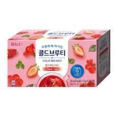 담터 콜드브루티 딸기히비스커스, 1.5g, 20개입, 1개
