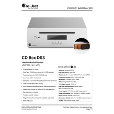 沐耳 Pro-Ject CD Box DS3 最新中階 CD 播放機：Blue Tiger Servo 銀色