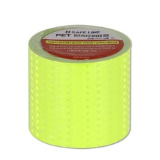 PET 반사테이프 반사 스티커 100mm X 10M 1개입, 형광, 1개