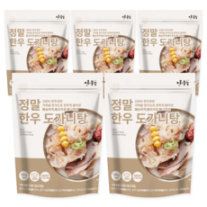 정마을 무첨가 100% 한우 도가니탕 (실온), 500g, 5개