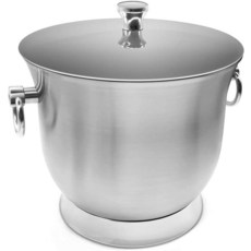 포춘 캔디 단열 아이스 버킷 3.3리터 이중 벽 18/8 스테인리스 스틸 얼음 집게와 뚜껑 포함, Fortune Candy 단열 아이스 버킷, 3.3L,, 1개