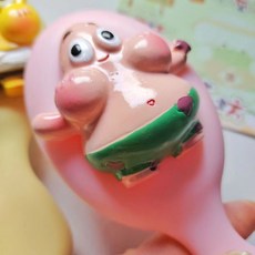 可愛海綿寶寶氣囊梳氣墊鏡梳，軟妹按摩梳，學生宿舍用便攜迷你小梳子, 1個, 派大星【氣囊梳】