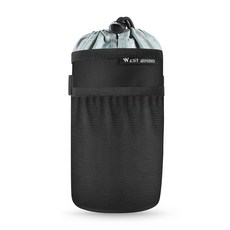 WEST BIKING 야외 대용량 물병 가방 자전거를 타는 손잡이 물병 가방, 1개, Black