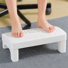 거실 욕실 디딤대 미끄럼방지 발받침대 풋스툴 욕실보조발판, 블랙