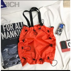 Rich睿趣 束口造型帆布袋, 束口造型提袋(橘色)-C0124, 1個