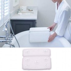 엘리스 키밍 욕조베개 호텔 미끄럼방지 방수쿠션 가정 접이식, 1개, 상세페이지 참조