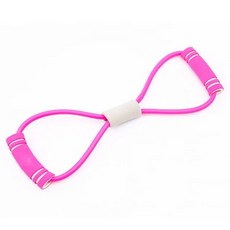 가슴운동기구 팔각형 가슴 성형 요가 고무 밴드 장력 로프 저항 벨트, 핑크 DD