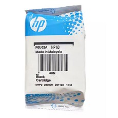 HP 63 原廠墨水匣 (彩色) 適用於HP 4520 1112 2130 2132 3630 3830 5220，附贈100mL墨水及針筒, HP63 黑色原廠（190頁）, 1個