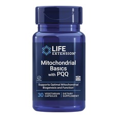 LIFE EXTENSION Mitochondrial Basics PQQ素食膠囊, 1罐, 30顆
