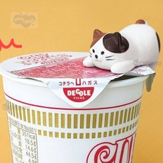 굳초이스 고양이 컵라면 뚜껑 홀더