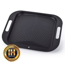 대디스타 인덕션 고기불판 사각 구이판 IH 티타늄 코팅, 1개, 31cm