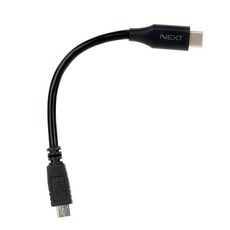 USB 마이크로 5핀 to C타입 OTG 데이터 케이블, 1개