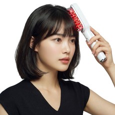 펄케어 두피 마사지기 관리기 브러쉬 고주파 EMS 헤어갈바닉, PL-HC1, 화이트