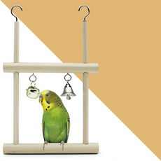 앵무새 방울그네 장난감 흔들 스윙 새장 놀이용품 반려동물 스트레스 쉼터, 1개