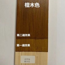 木器漆 水性木蠟油 木頭透明漆 水性護木漆, 1個, 檀木色-半透明,100g小罐裝+送工具
