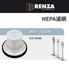 正負零 XJC-G040 無線吸塵器 HEPA濾網 濾芯, 1個, 濾網