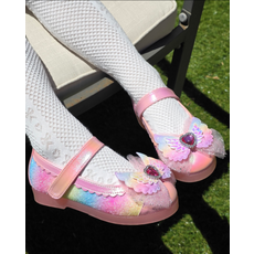 FROMBEBE 세실 레인보우 날개 LED 여아 구두