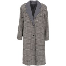 안젤로 빈티지 컬트 중고 1980s 체크 패턴 코트