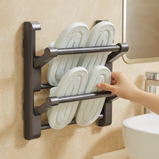 온칸 틈새활용 무타공 욕실 슬리퍼 거치대, 1개