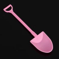 일회용 삽모양 스푼 삽수저 다용도 푸딩 포장용 숟가락, 1개, 기본 구성품, 핑크 심플팩 100개