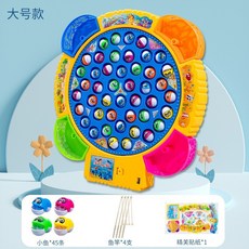 【台灣出貨】兒童益智釣魚玩具電動旋轉釣魚臺磁吸魚竿寶寶1-3歲手眼協調玩具, 20222釣魚盤【無磁吸】, 1個