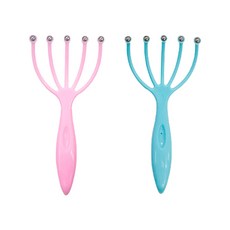 NW 두피 마사지기 휴대용 지압 갈퀴 미니 도구 안마기, 1개, 18cm