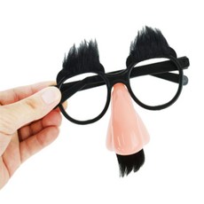 모쿠모쿠 큰코 안경 콧수염안경