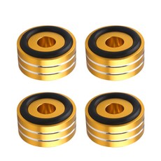 4PCS 스피커 스탠드 바닥 보호 신발 매트 전문 오디오 장비, 금으로 만든