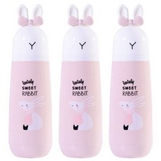 에이비엠코리아 래빗 칫솔케이스, 핑크, 3개