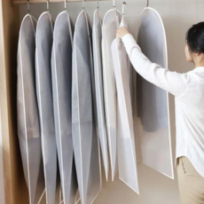 반투명 방수 옷 행거 수납 보관 덮개 의류커버 부직포, 중+200원, 중+200원, 1개입