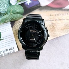 CITIZEN 星辰 Eco-Drive 系列 光動能 簡約 男錶 金色時標 AW1217-83E