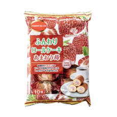 야마우치 일본빵 롤케익 딸기 롤케이크, 1개, 140g