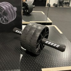 제이알 무소음 AB슬라이드 휠 복근운동기구, 블랙