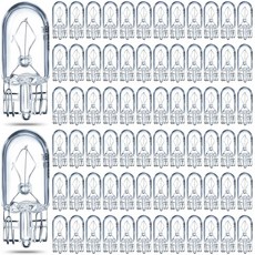 1/4 웨지 베이스 12V 5W 전구 투명 크립톤 풍경 RV 및 캐비닛 조명용(웜 화이트 라이트 10피스) 134733, 웜 화이트 라이트, 100