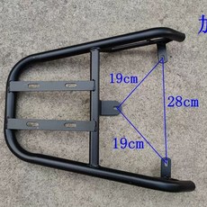 오토바이 짐받이캐리어 랙 배달 프레임 라이더 바이크, 1, V. 사이즈 28x19