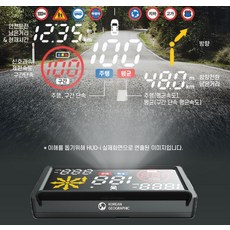 코리안지오그래픽 음성인식 네비게이션 헤드업 디스플레이 HUD-i, 1개, 전차종호환