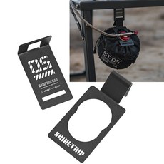 테이블 IGT 이소 가스통 홀더 후크식 걸이, 블랙, 1개