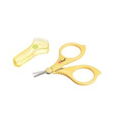 Pigeon 貝親 新生兒指甲剪 附蓋修甲組, 1個, 黃色3m+平面小花 / 2240, 黃色