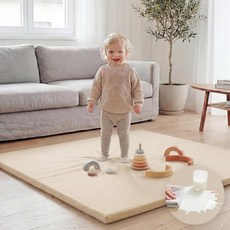 경량 패딩 아우터 다운 코트 재킷 숏패딩 자켓 Huloo Sleep 놀이 매트 127 x 127cm50 50인치 3.3cm1.3인치 두께의 방수 바닥 쿠션 및 플레이펜 매트, 경량 패딩 아우터 다운 코트 재킷 숏패딩 자켓 Hulo