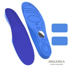 ANGLEENELA 藍色超薄鞋墊 適用多種鞋款, 1個