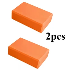 2/1PCS EVA 체육관 거품 벽돌 훈련 운동 피트니스 장비 댄스 요가 보조 도구 스트레칭 바디 쉐이핑, 06 2pcs orange